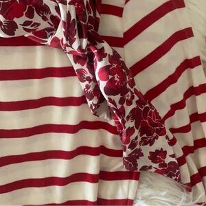 Brooks Brothers Red Floral Scarf